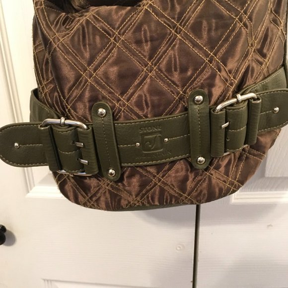 Stone Mountain Olive Green Shoulder Bag - Picture 8 of 12